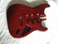 Strat body Swamp ash finished in transluscent Heritage Cherry&nbsp;&copy;&nbsp;2026&nbsp;Guitar Angel